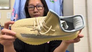 This is a pair FAKE adidas Yeezy boost 350V2 shoes [upl. by Ahsiloc232]