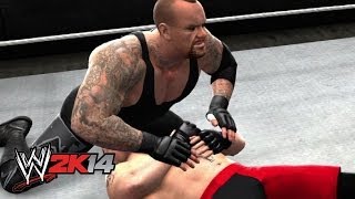 The Undertaker defeats Brock Lesnar at WrestleMania 30 WWE 2K14 Simulation [upl. by Dloniger]