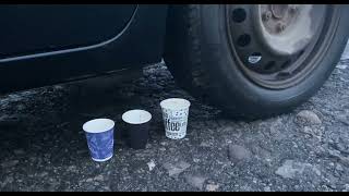 Experiment Car vs Dixie Cup [upl. by Sine]