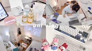 Uni Diaries 🎀 Exam Week Work Crochet Unbox New Keebs Pack Orders Busy Days Etc [upl. by O'Brien767]