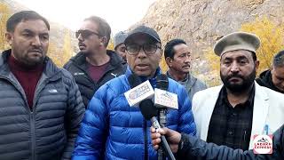 MP Ladakh comments on allocation of 92 Crore for Kargil Airport under the UDAN Scheme [upl. by Dnanidref]