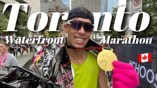 MY RUNNING OF THE 2023 TORONTO WATERFRONT MARATHON a race vlog [upl. by Nollid]