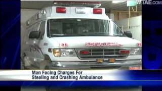 Man Steals Crashes Ambulance [upl. by Venus843]