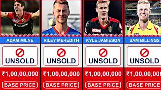 Unsold Players List IPL Auction 2024  As Sports 2 ipl [upl. by Negiam]