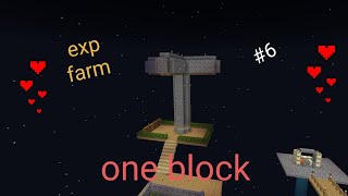 I made my first exp farm in minecraft one block [upl. by Catherina]