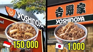 Yoshinoya Indonesia VS Yoshinoya Jepang [upl. by Einehpets]