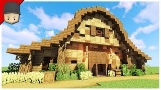 How to Build a BarnStables in Minecraft Minecraft Build Tutorial [upl. by Halla]