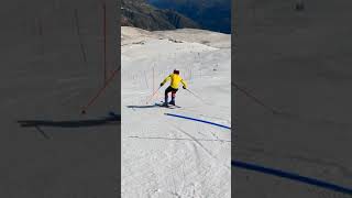 SaasFee Summer training James Rosenbloom slalom DNF [upl. by Tilly]