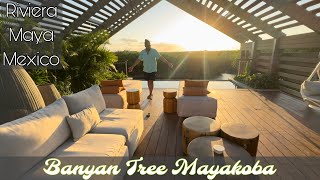 Banyan Tree Mayakoba  Lagoon amp Sunset Rooftop Pool Villa walkthrough and review in Cancun area [upl. by Erehs]