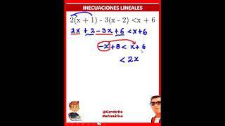 ✅Inecuaciones Lineales con Conjunto Solución e Intervalo de Solución inecuaciones algebra [upl. by Russo]