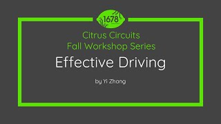 Effective Driver Training in FRC  2023 Fall Workshops [upl. by Fortunio]