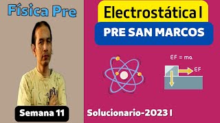 Electrostática I Solucionario semana 11 Pre San Marcos 2023 I [upl. by Ymereg]