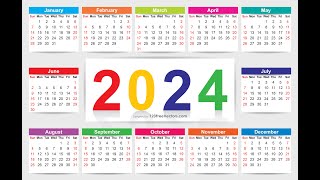 2024 Calendar Free Download  123FreeVectors [upl. by Marianne]