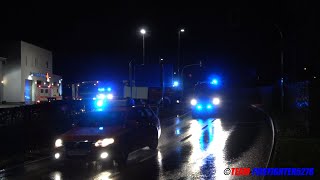 Hochwasser in Langenselbold Einsatzfahrten der FF Hanau und FF Jossgrund [upl. by Albertson180]