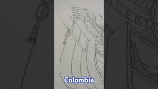 Diseño tridimensional del escudo de Colombia [upl. by Atidnan]