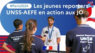 Paris2024  Les jeunes reporters UNSS en action aux JO [upl. by Tur]