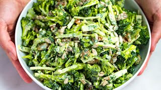 Creamy Broccoli Slaw Recipe [upl. by Penrose510]