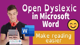 How to use dyslexic friendly fonts in Microsoft Word [upl. by Anitan]