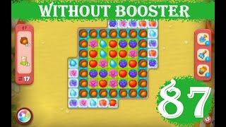 Gardenscapes Level 87  17 moves 2023 HD solution of Level 87 Gardenscapes No Boosters [upl. by Winston502]