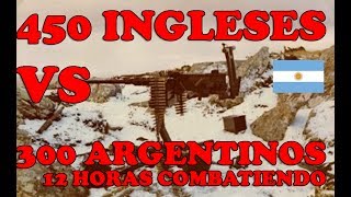 BATALLA DE MONTE LONGDON 450 INGLESES VS 300 ARGENTINOS [upl. by Mcdade]