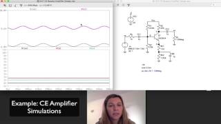 Example CE Amplifier Simulations [upl. by Nauhs]