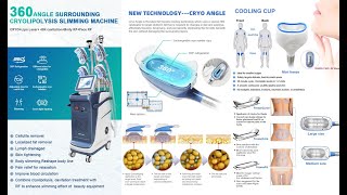 5 handles 360 cryolipolysis fat freezing machine [upl. by Akihc]