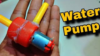 How To Make Mini Water Pump At Home With DC Moter Science Project schoolproject [upl. by Seravart]