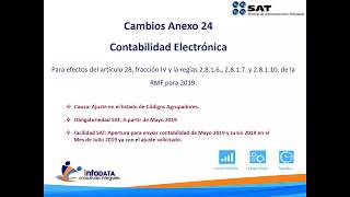 SAT anexo 24 RMF 2019  Configuración especial Aspel COI 80 [upl. by Arayc]