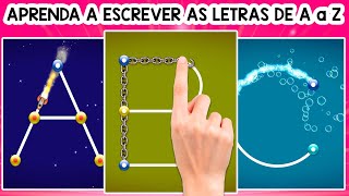 Alfabeto em Português  Aprender a ler e escrever  Aprendendo o ABC  Escreva o Alfabeto de A a Z [upl. by Louanna]