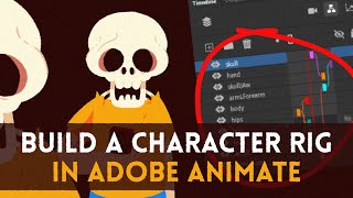 How to Rig a Simple Character  Adobe Animate Tutorial [upl. by Lamonica]