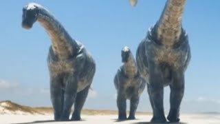 Amazing Dinoworld 2019  Aegyptosaurus Screen Time [upl. by Jaehne]