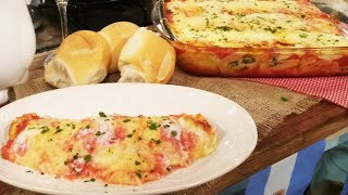 Canelones de verdura y ricota con salsa rosa [upl. by Elladine45]