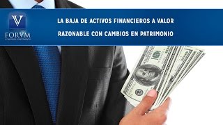 La baja de activos financieros a valor razonable con cambios en patrimonio Contable [upl. by Marylynne]