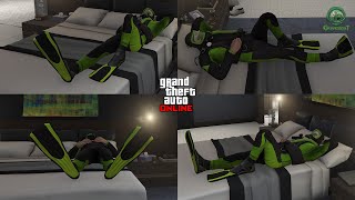 Scuba Flippers Glitch  GTA Onlinne 161  Save Scuba Flippers Glitch [upl. by Ydnat]