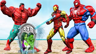 Recuse Evolution HULK RED Vs HULK Family DEADPOOL Returning from the Dead SECRET  FUNNY [upl. by Jehu197]