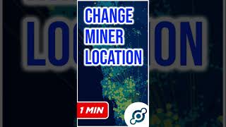 How to Change a Helium MinerHotspot Location  1 MINUTE Shorts Tutorial [upl. by Bacon]