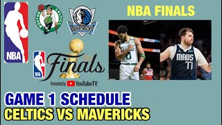 BOSTON CELTICS VS DALLAS MAVERICKS GAME 1 SCHEDULE  NBA FINALS SEASON 202324 [upl. by Atoiyanap185]