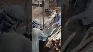 SAWMILL wood woodmill woodworking woodworkingmachine woodturningmachine teakwoodsawing video [upl. by Volpe]