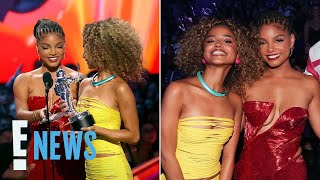 Tyla and Halle Bailey Address AWKWARD Onstage Moment  2024 VMAS  E News [upl. by Eugenle34]