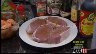 Mad Dog and Merrill grill pork chops with marinades [upl. by Ardnosal]