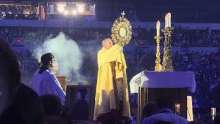 71724 Bishop Cozzens Benediction at 10th National Eucharistic Congress Opening Ceremony [upl. by Hamrah]