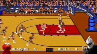 Review de merde 799  Bulls Vs Blazers and the NBA Playoffs Mega Drive [upl. by Sherwood]