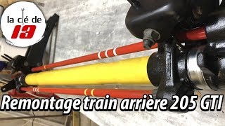 Remontage périphérique train arrière 205 GTI [upl. by Eckblad]