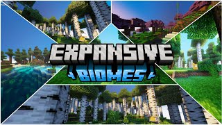 Top 1 Best Biomes Addon For MCPE 121  Expansive Biomes minecraft mcpeaddon [upl. by Eillo614]