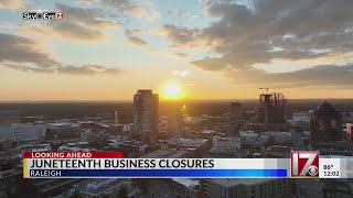 Store closures for upcoming Juneteenth holiday [upl. by Eirrej]