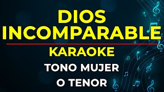 KARAOKEPISTA  DIOS INCOMPARABLE  MARCO BARRIENTOS TONO PARA MUJER O TENOR [upl. by Aritak797]