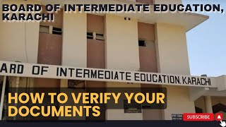 Verification from Inter Board  Attestation  BIEK  Karachi Board studyinitaly studyabroad [upl. by Sergent87]