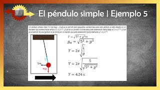 Movimiento armónico simple de un péndulo  Ejemplo 5 [upl. by Tloc213]