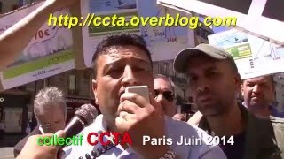 Révolte des algériens de France contre le système Air Algérie Ferries manif été 2014 Paris [upl. by Warfeld]