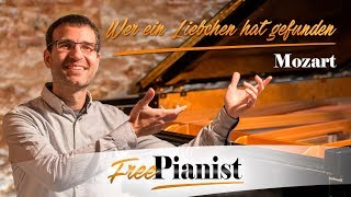 Wer ein Liebchen hat gefunden  KARAOKEPIANO ACCOMPANIMENT  Mozart [upl. by Klockau691]